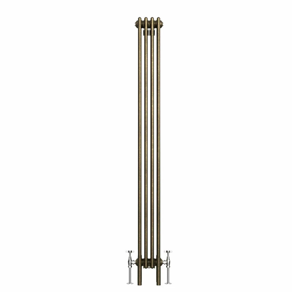 Ferentino - Traditional vertical column radiator blackened gold