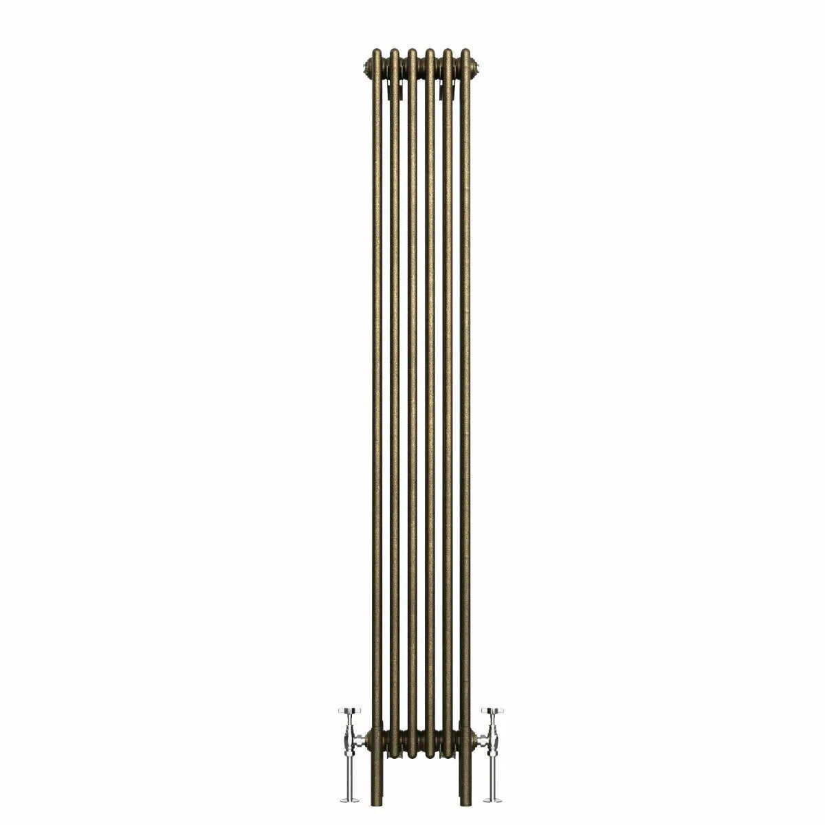 Ferentino - Traditional vertical column radiator blackened gold