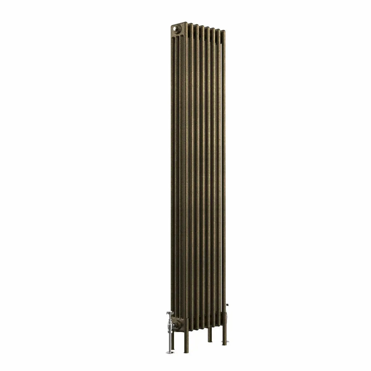 Ferentino - Traditional vertical column radiator blackened gold