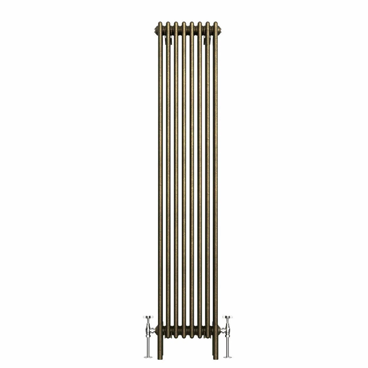 Ferentino - Traditional vertical column radiator blackened gold