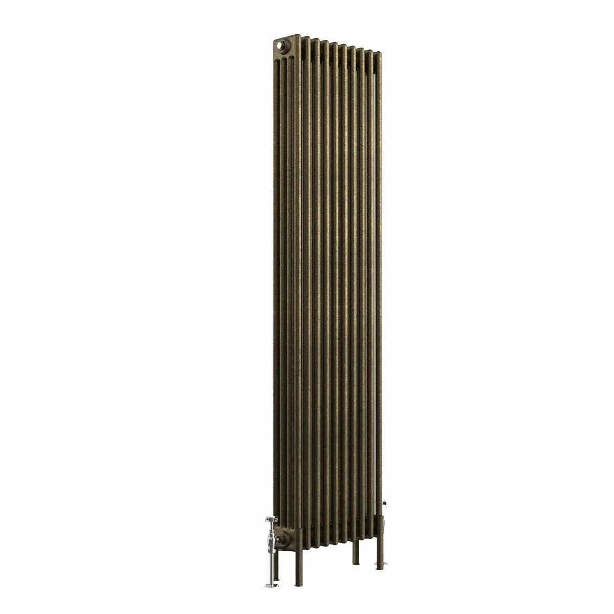 Ferentino - Traditional vertical column radiator blackened gold