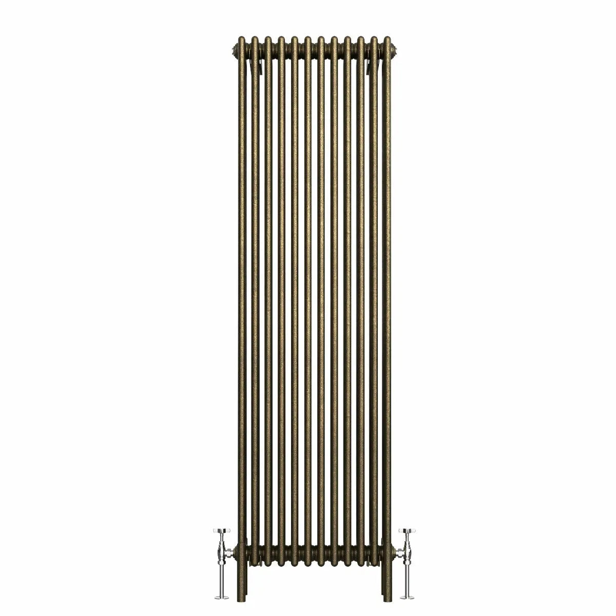 Ferentino - Traditional vertical column radiator blackened gold