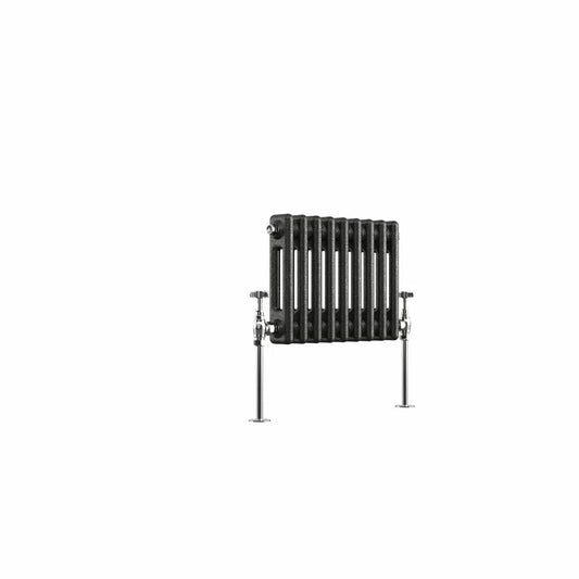 Ferentino - Traditional horizontal column radiator blackened silver