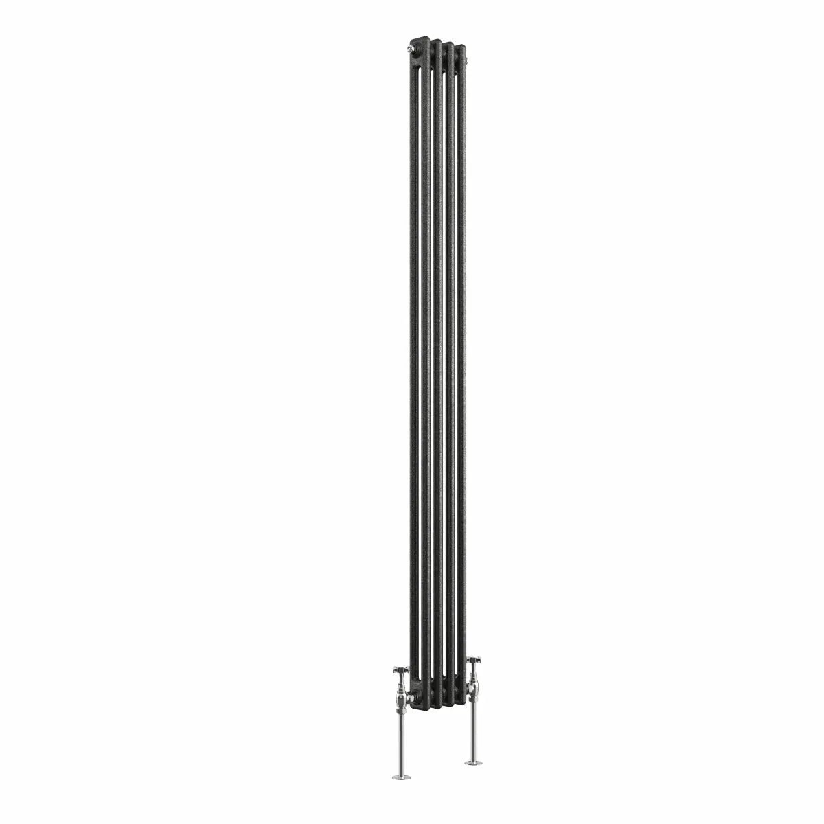 Ferentino - Traditional vertical column radiator blackened silver