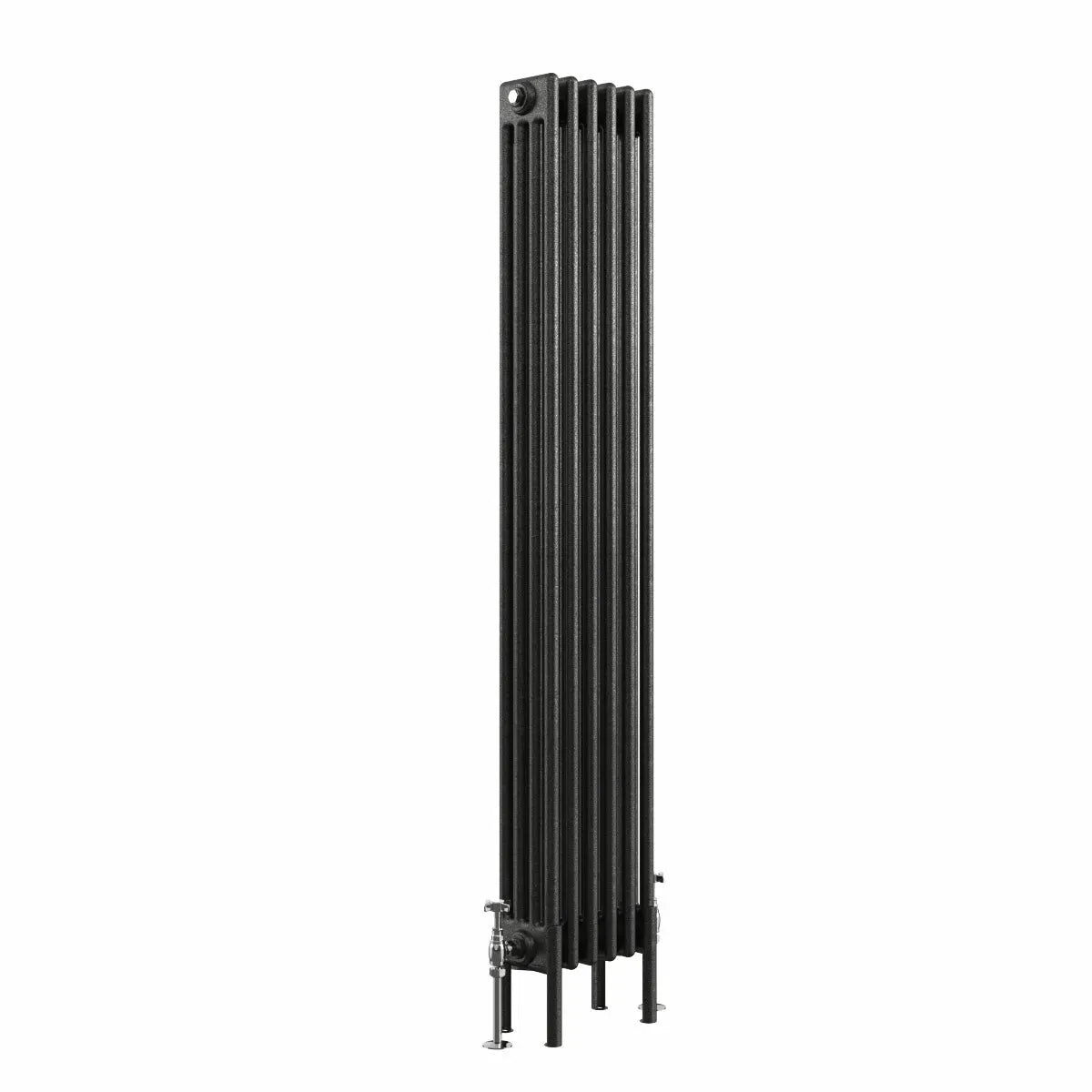 Ferentino - Traditional vertical column radiator blackened silver