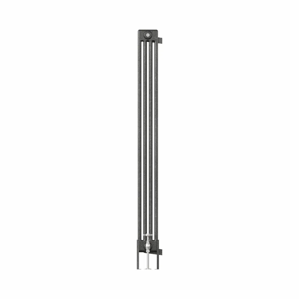 Ferentino - Traditional vertical column radiator blackened silver