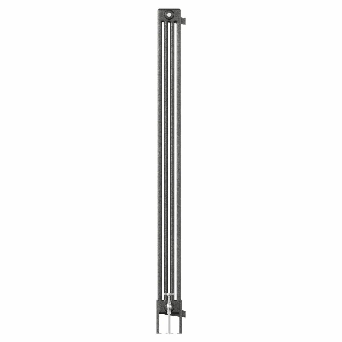 Ferentino - Traditional vertical column radiator blackened silver