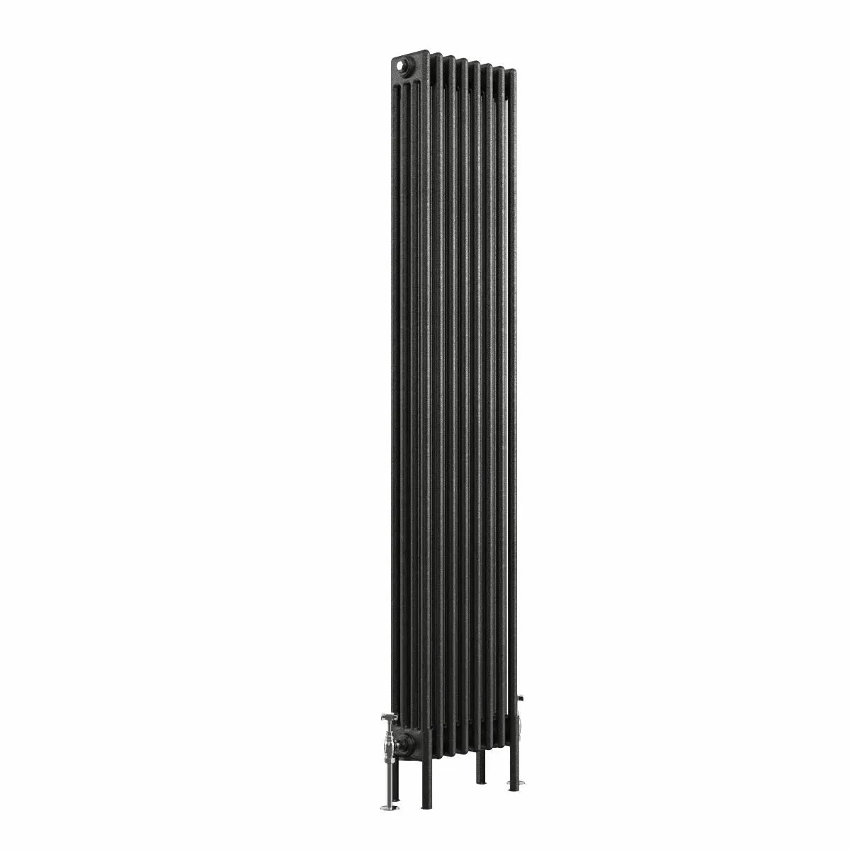 Ferentino - Traditional vertical column radiator blackened silver