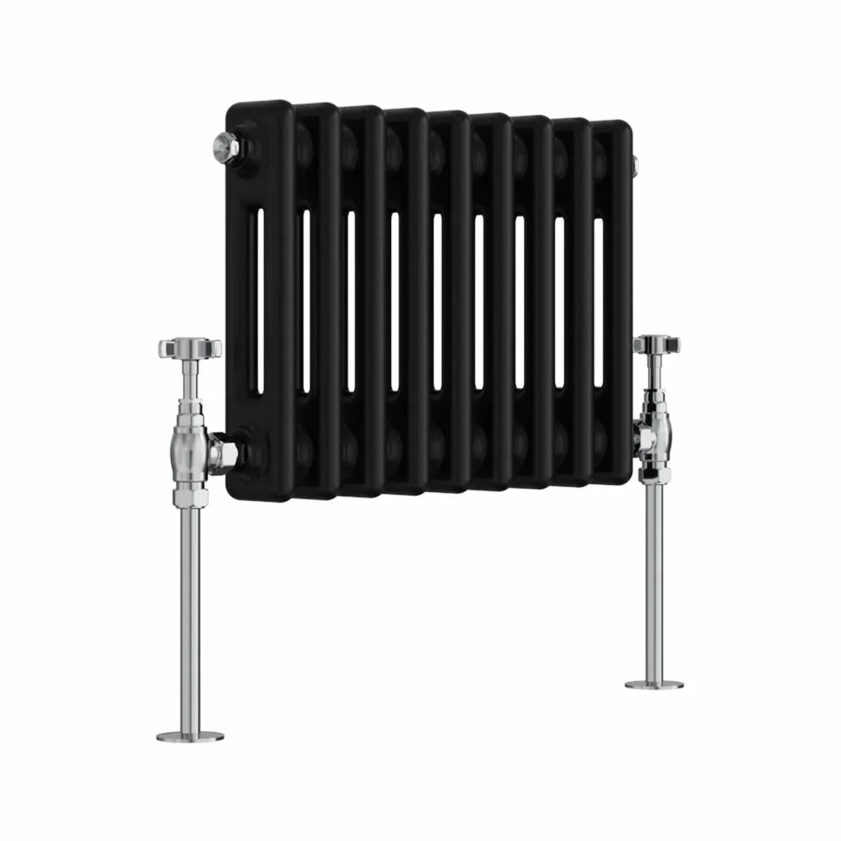 Ferentino - Traditional horizontal column radiator black