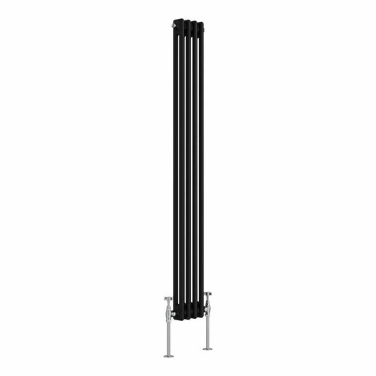 Ferentino - Traditional vertical column radiator black