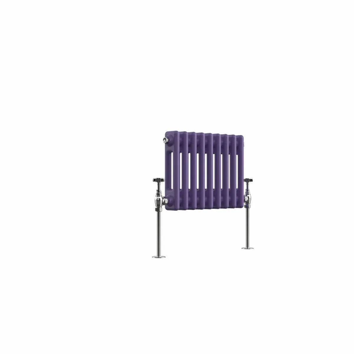 Ferentino - Traditional horizontal column radiator blue lilac