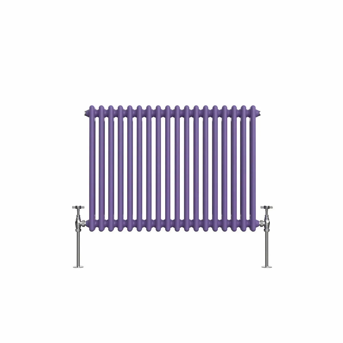 Ferentino - Traditional horizontal column radiator blue lilac