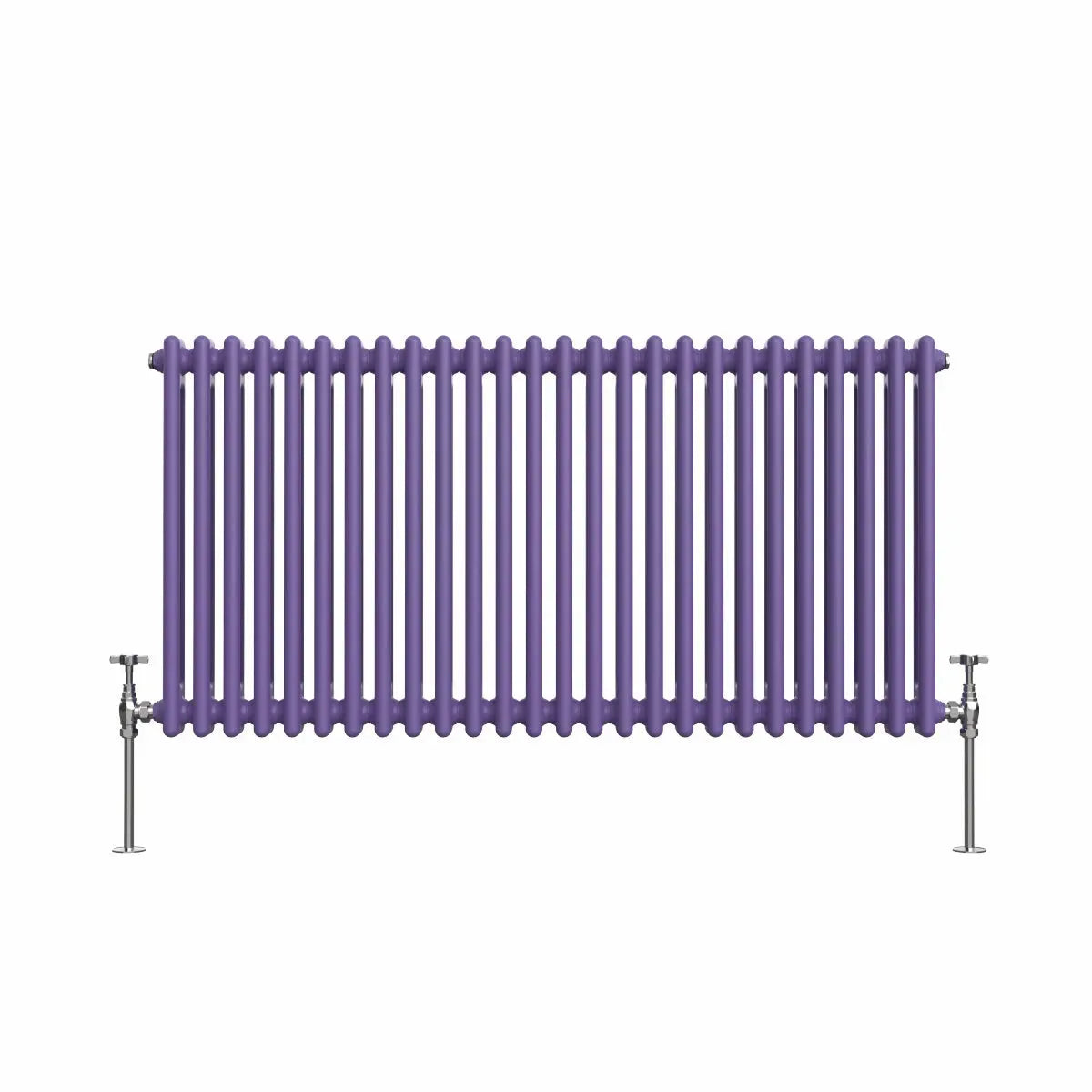 Ferentino - Traditional horizontal column radiator blue lilac