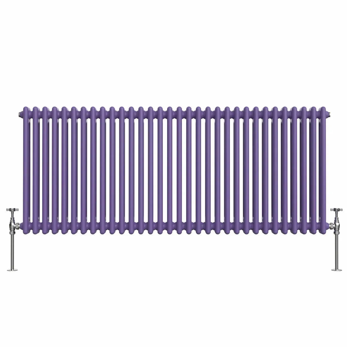 Ferentino - Traditional horizontal column radiator blue lilac