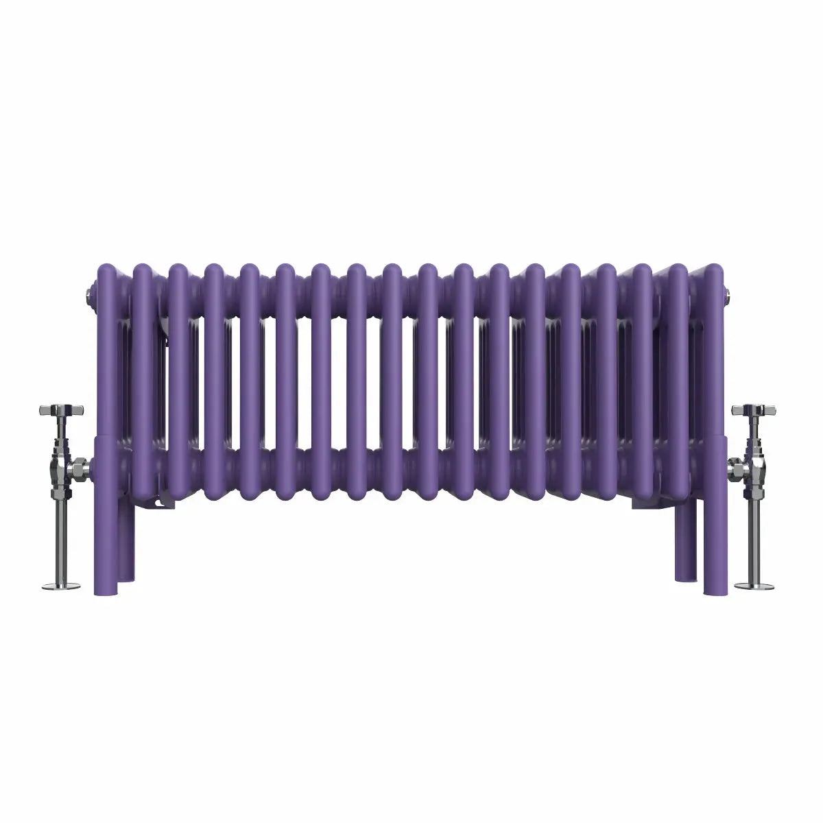 Ferentino - Traditional horizontal column radiator blue lilac