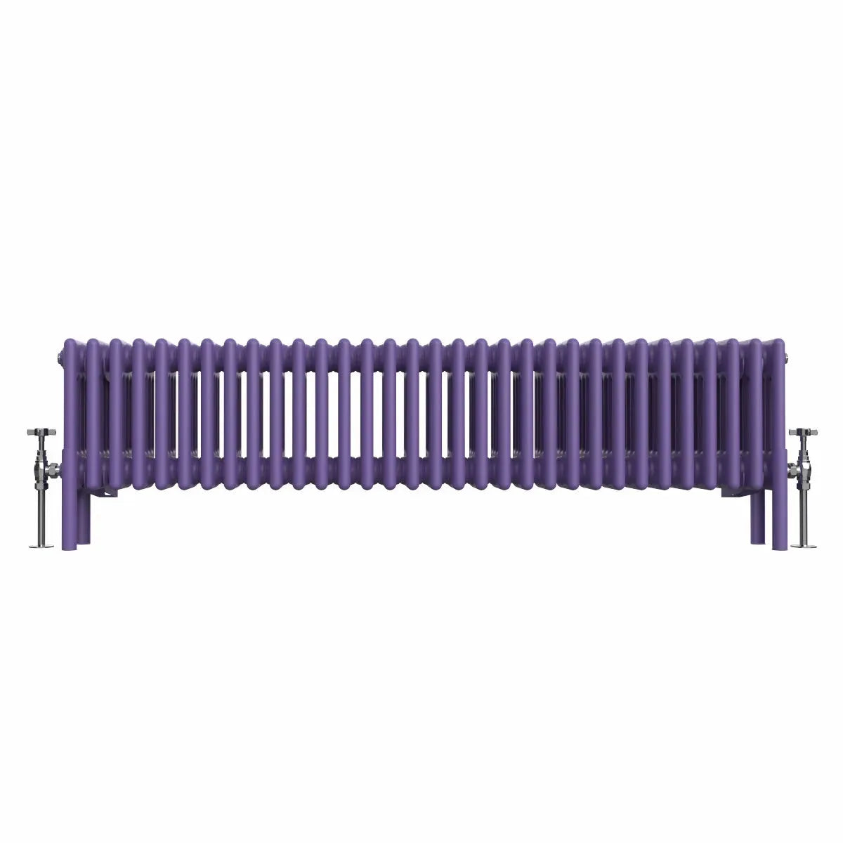 Ferentino - Traditional horizontal column radiator blue lilac