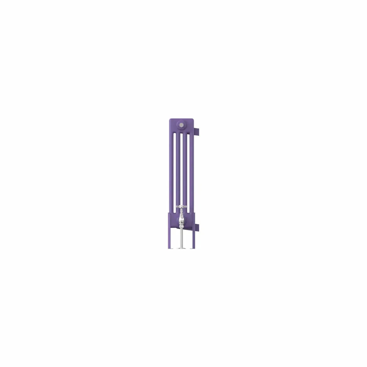 Ferentino - Traditional horizontal column radiator blue lilac