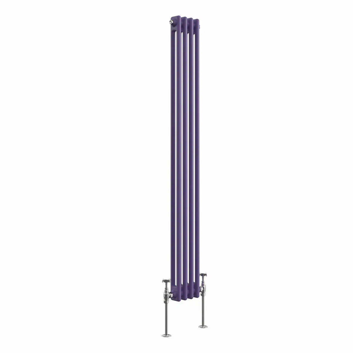 Ferentino - Traditional vertical column radiator blue lilac