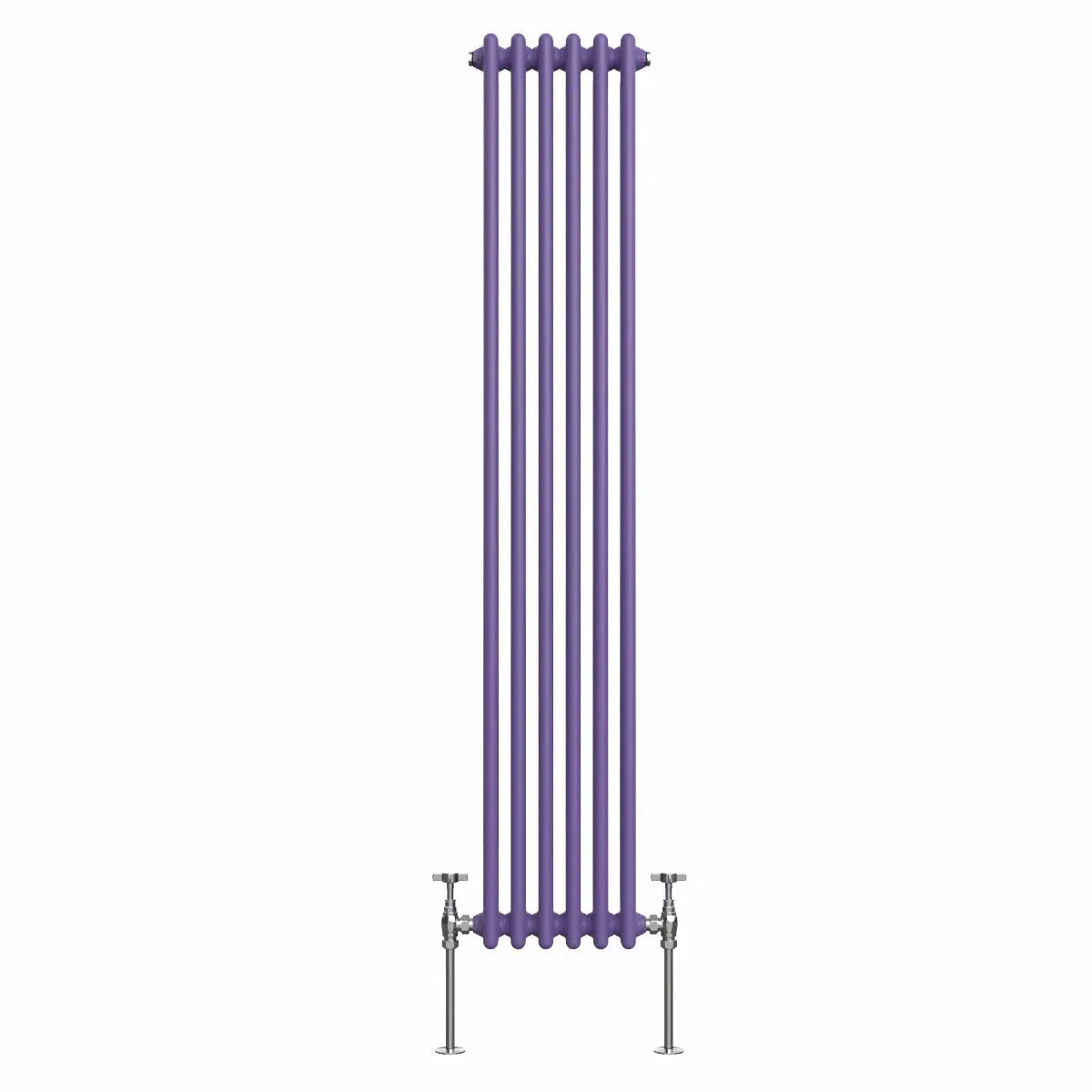 Ferentino - Traditional vertical column radiator blue lilac