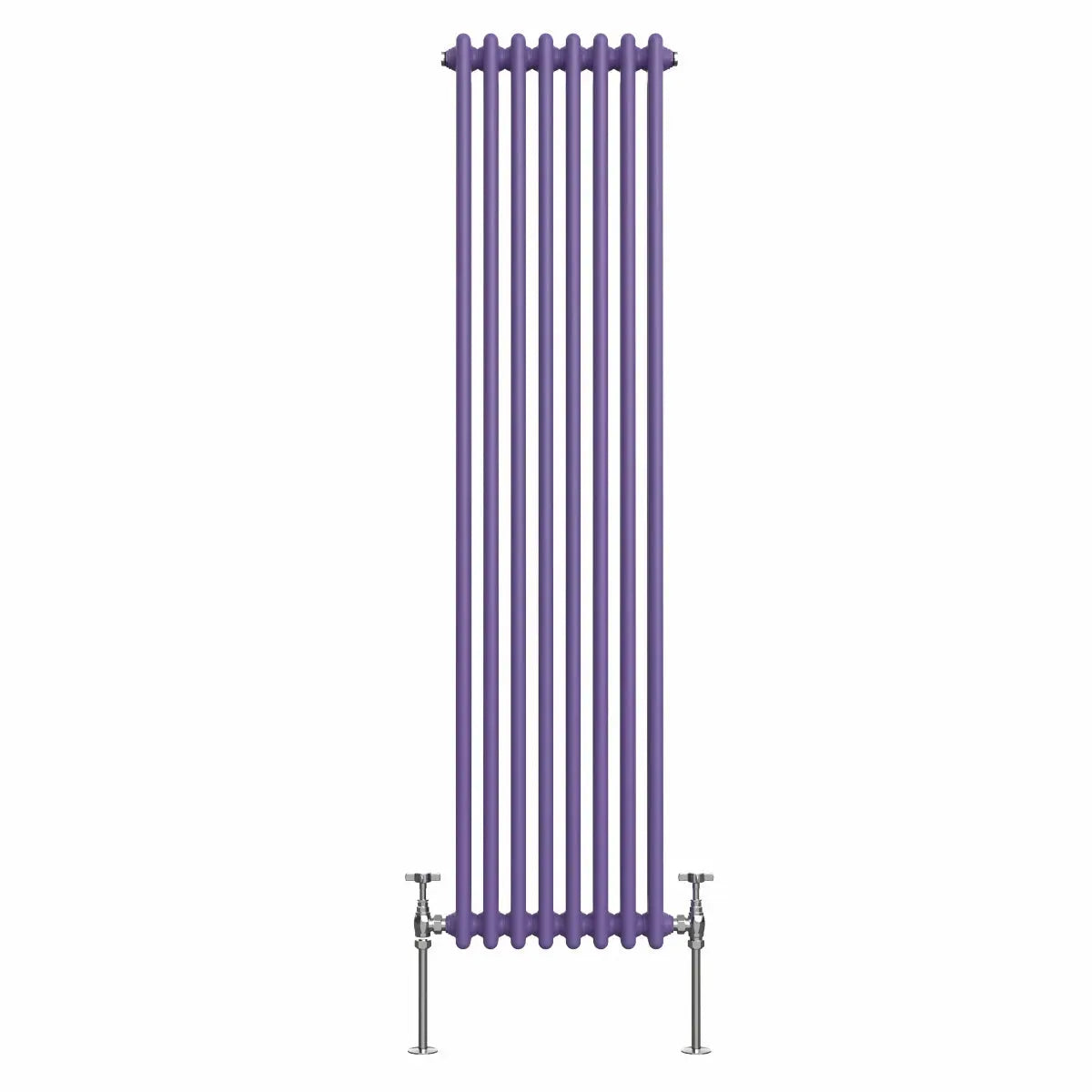 Ferentino - Traditional vertical column radiator blue lilac