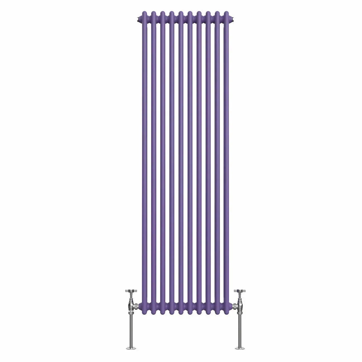 Ferentino - Traditional vertical column radiator blue lilac