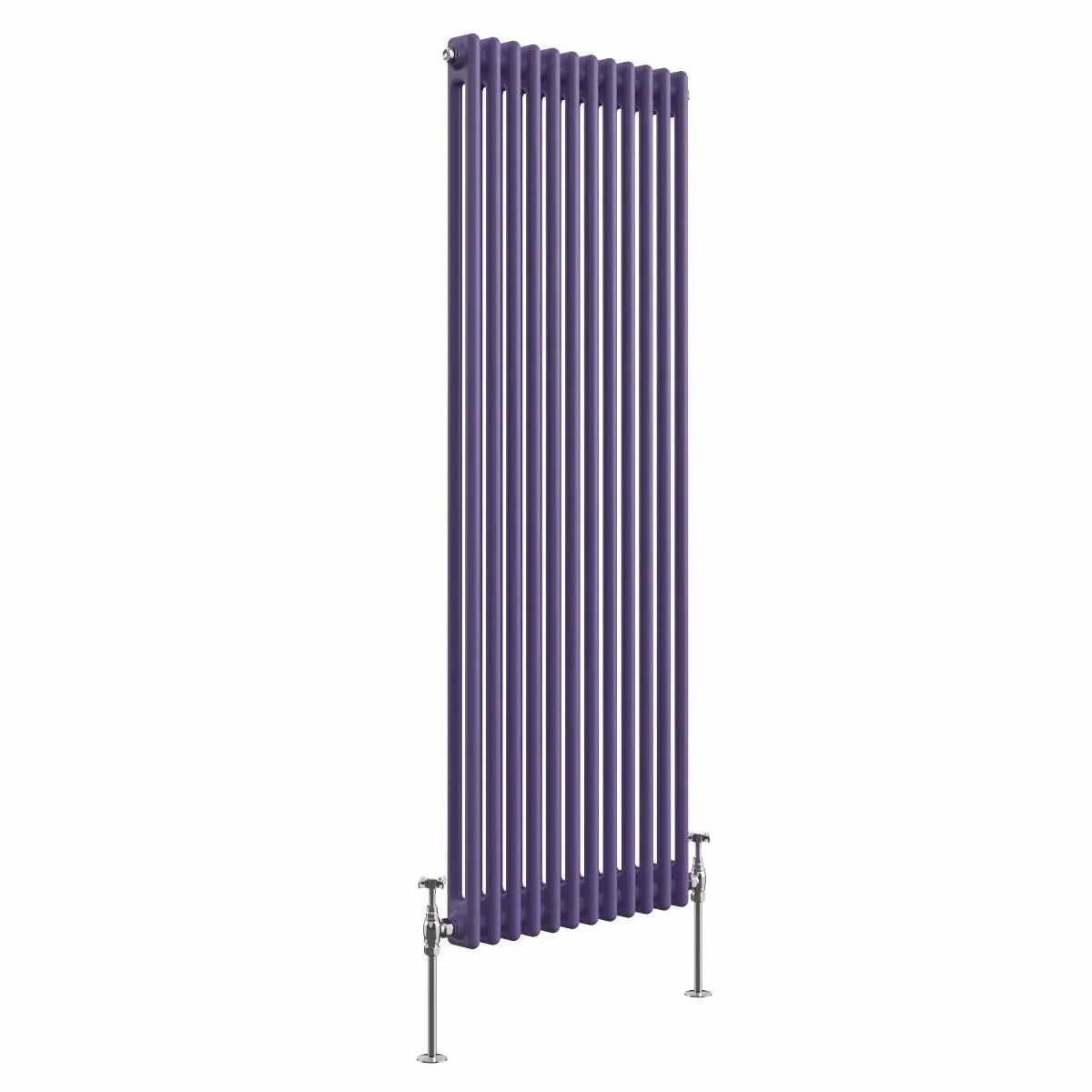 Ferentino - Traditional vertical column radiator blue lilac