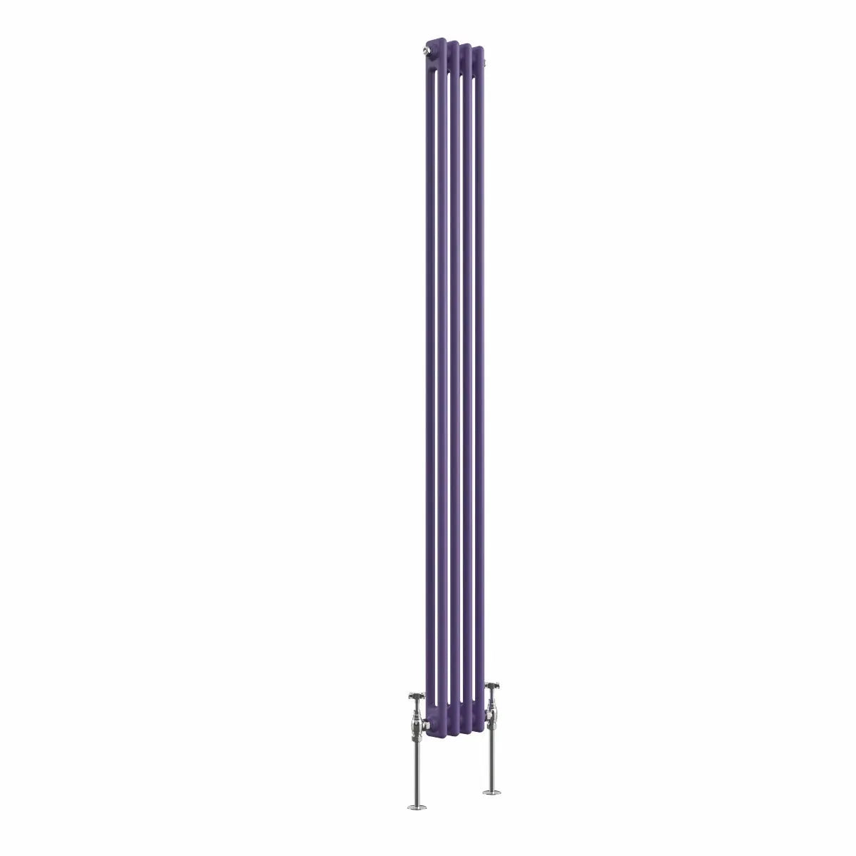 Ferentino - Traditional vertical column radiator blue lilac