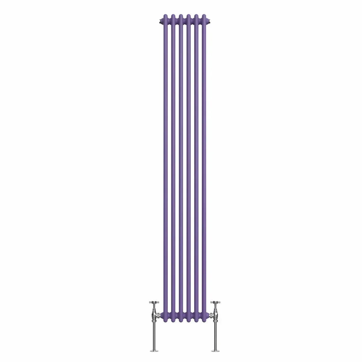 Ferentino - Traditional vertical column radiator blue lilac