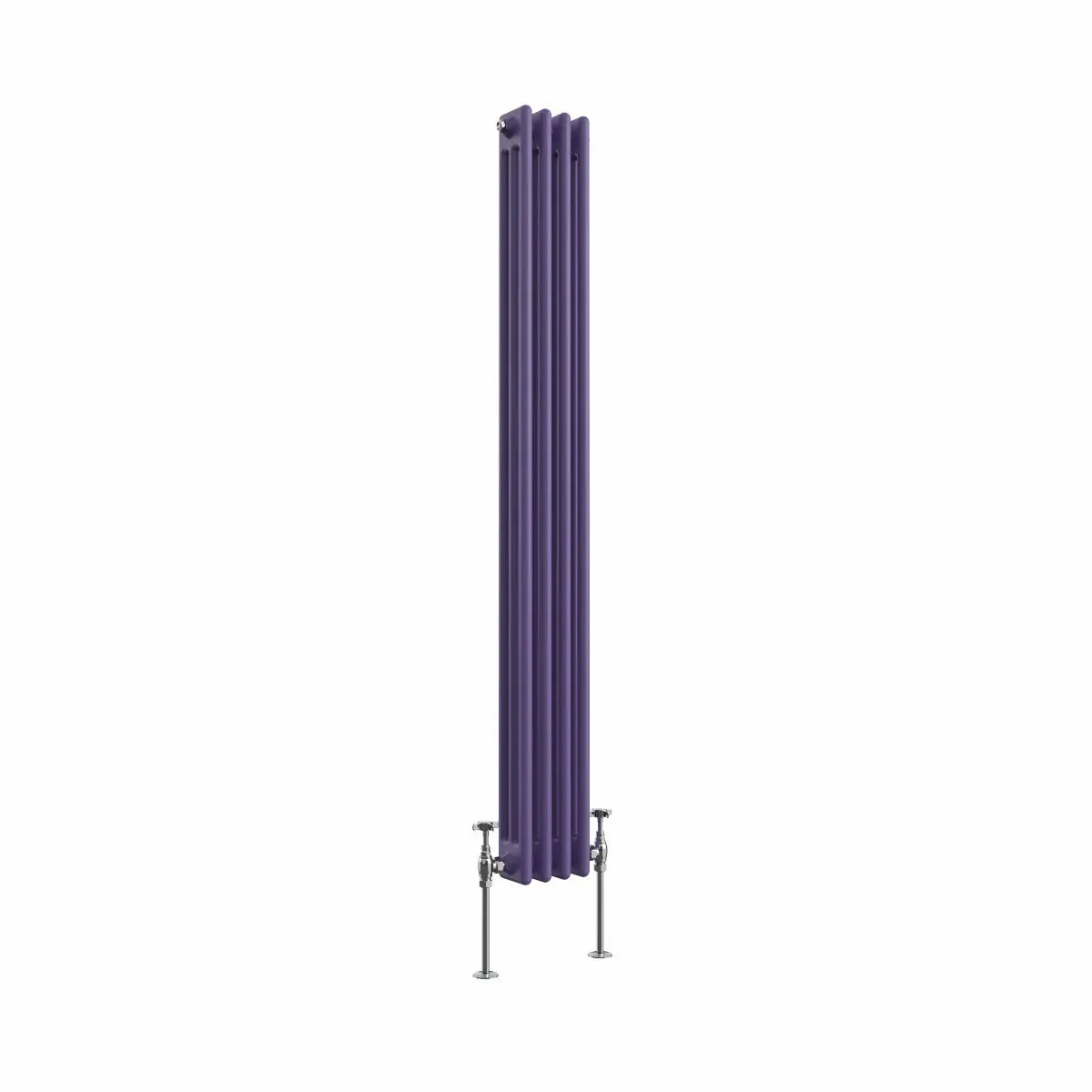 Ferentino - Traditional vertical column radiator blue lilac