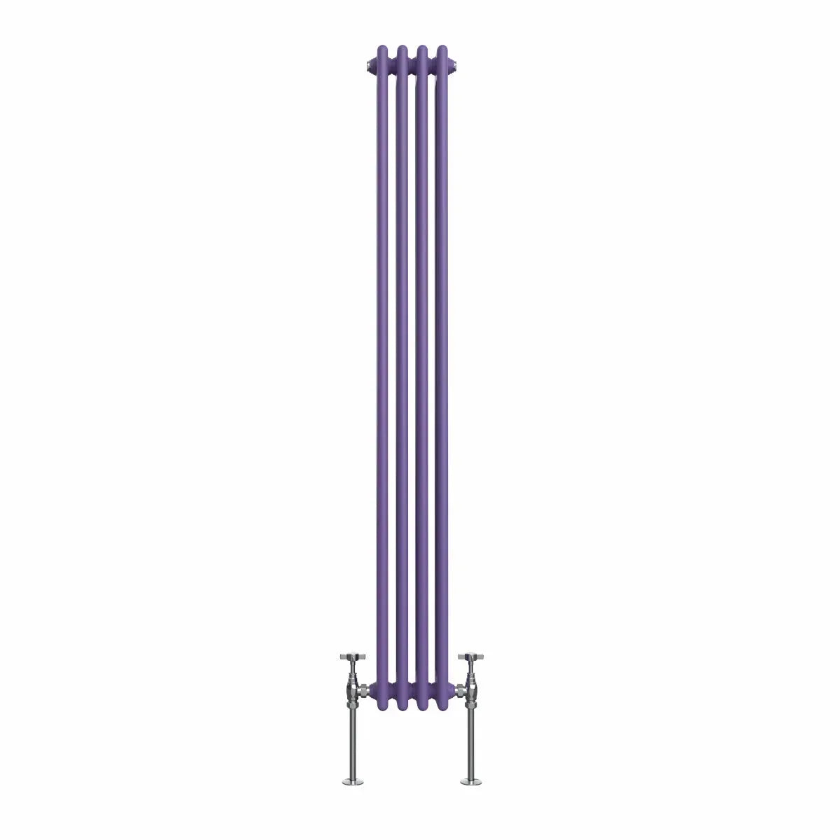 Ferentino - Traditional vertical column radiator blue lilac