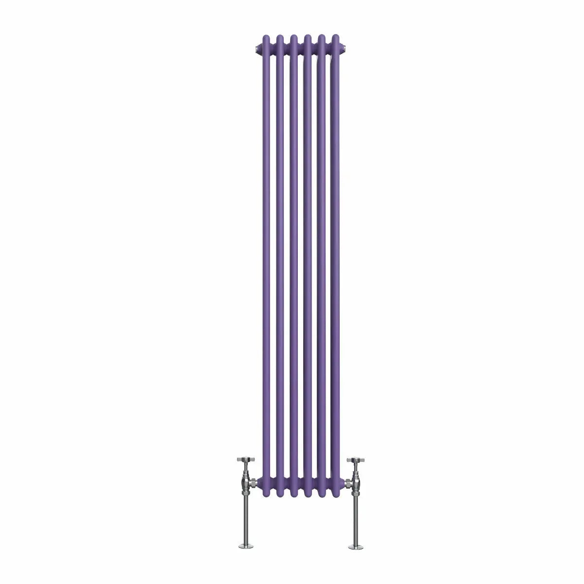 Ferentino - Traditional vertical column radiator blue lilac