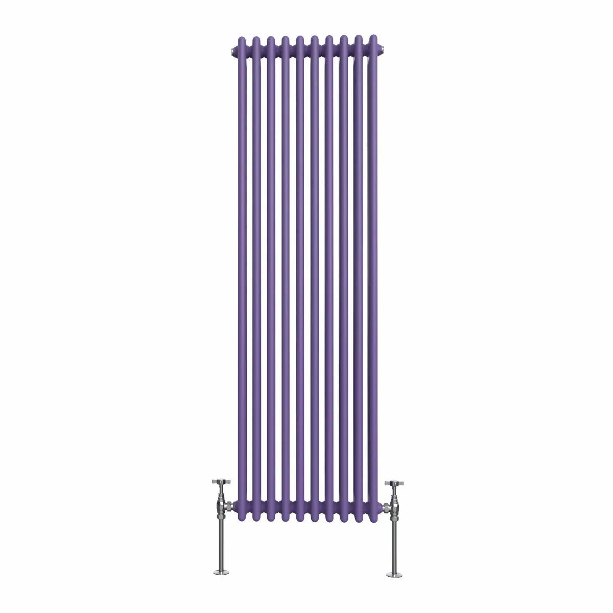 Ferentino - Traditional vertical column radiator blue lilac