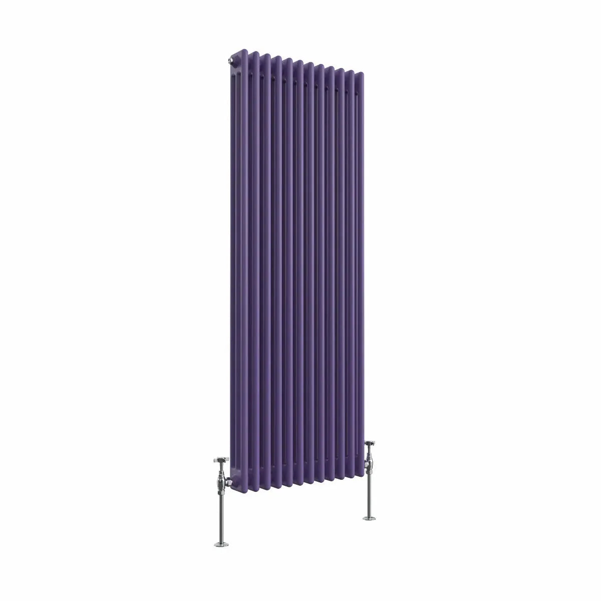 Ferentino - Traditional vertical column radiator blue lilac