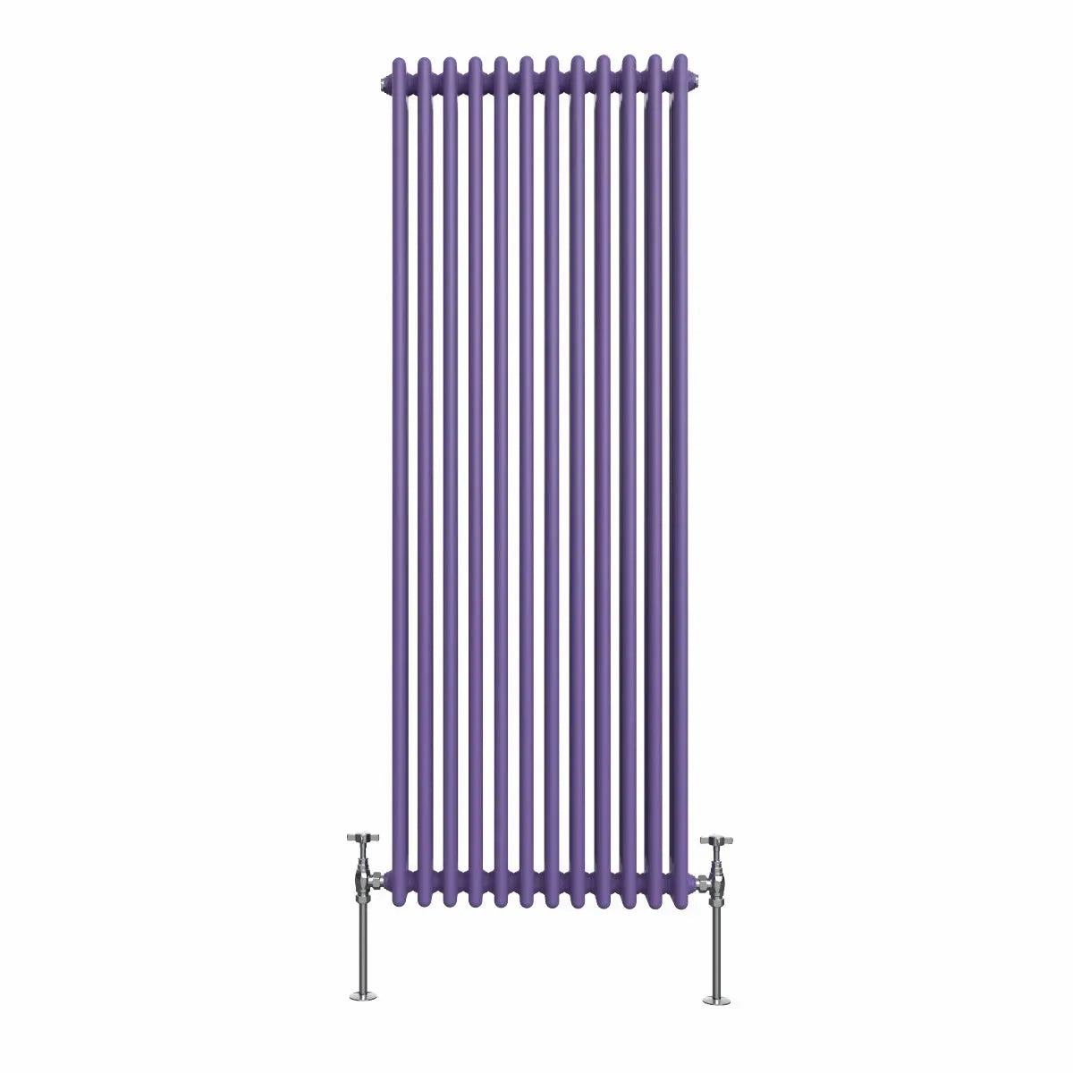 Ferentino - Traditional vertical column radiator blue lilac