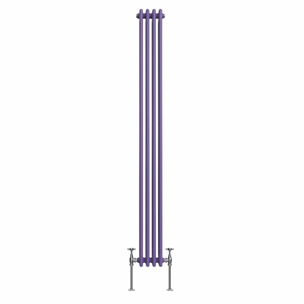 Ferentino - Traditional vertical column radiator blue lilac