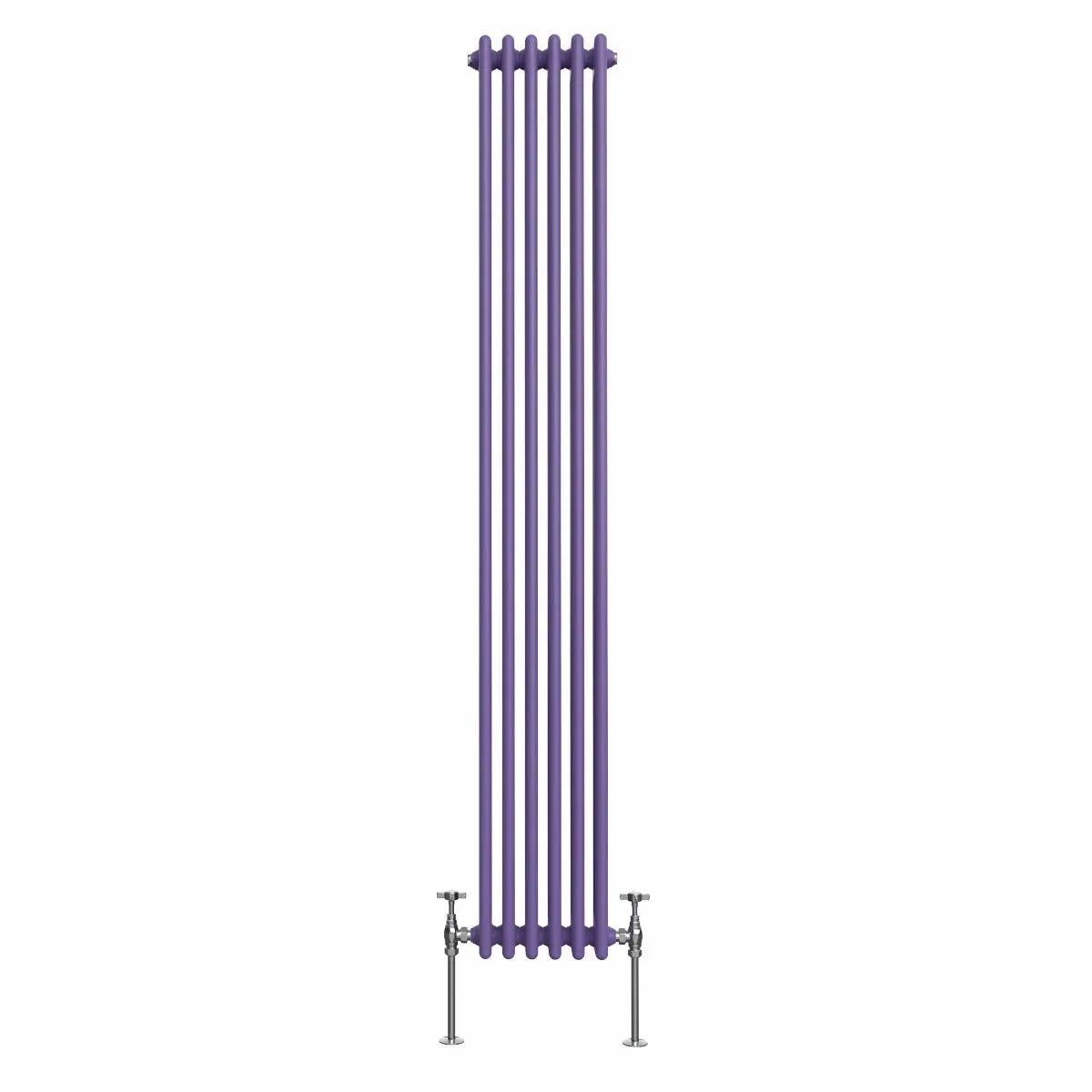 Ferentino - Traditional vertical column radiator blue lilac