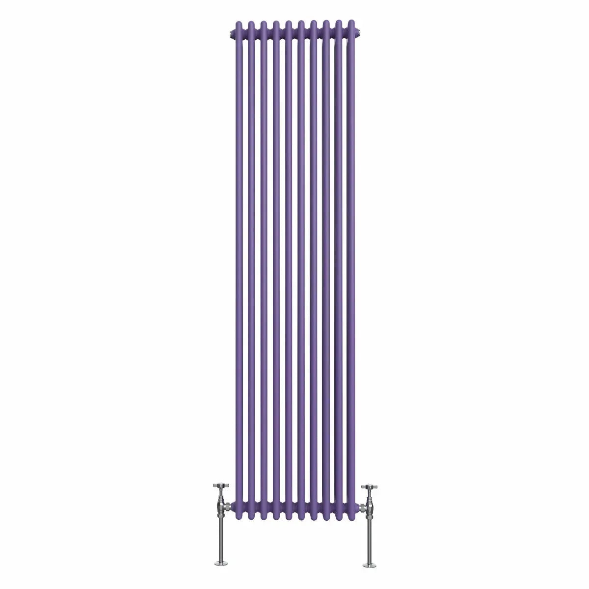 Ferentino - Traditional vertical column radiator blue lilac