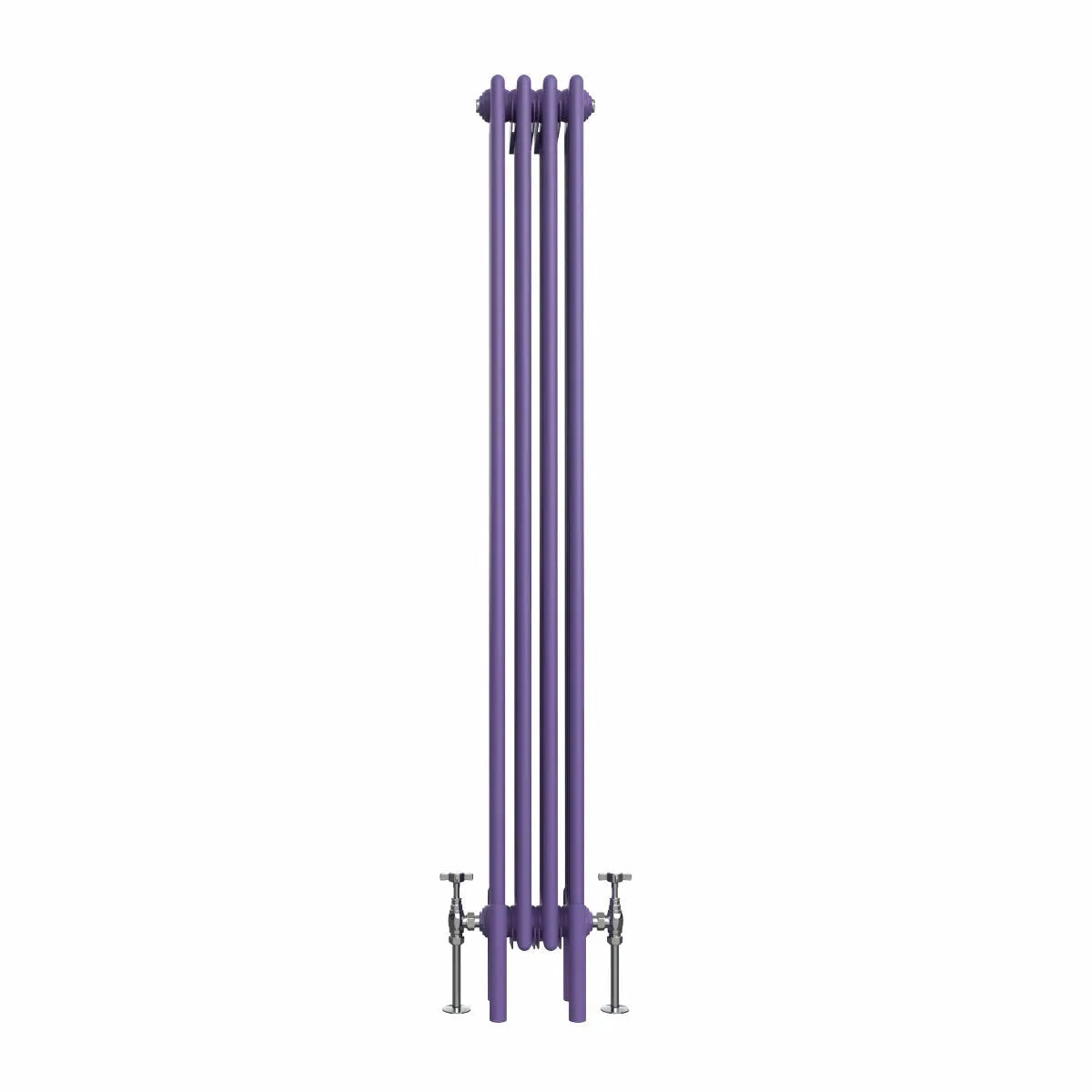 Ferentino - Traditional vertical column radiator blue lilac