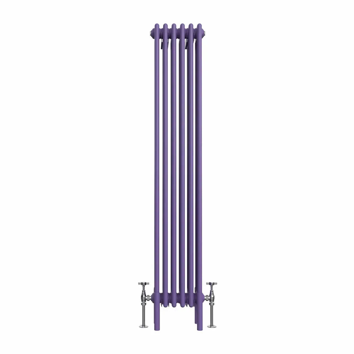 Ferentino - Traditional vertical column radiator blue lilac