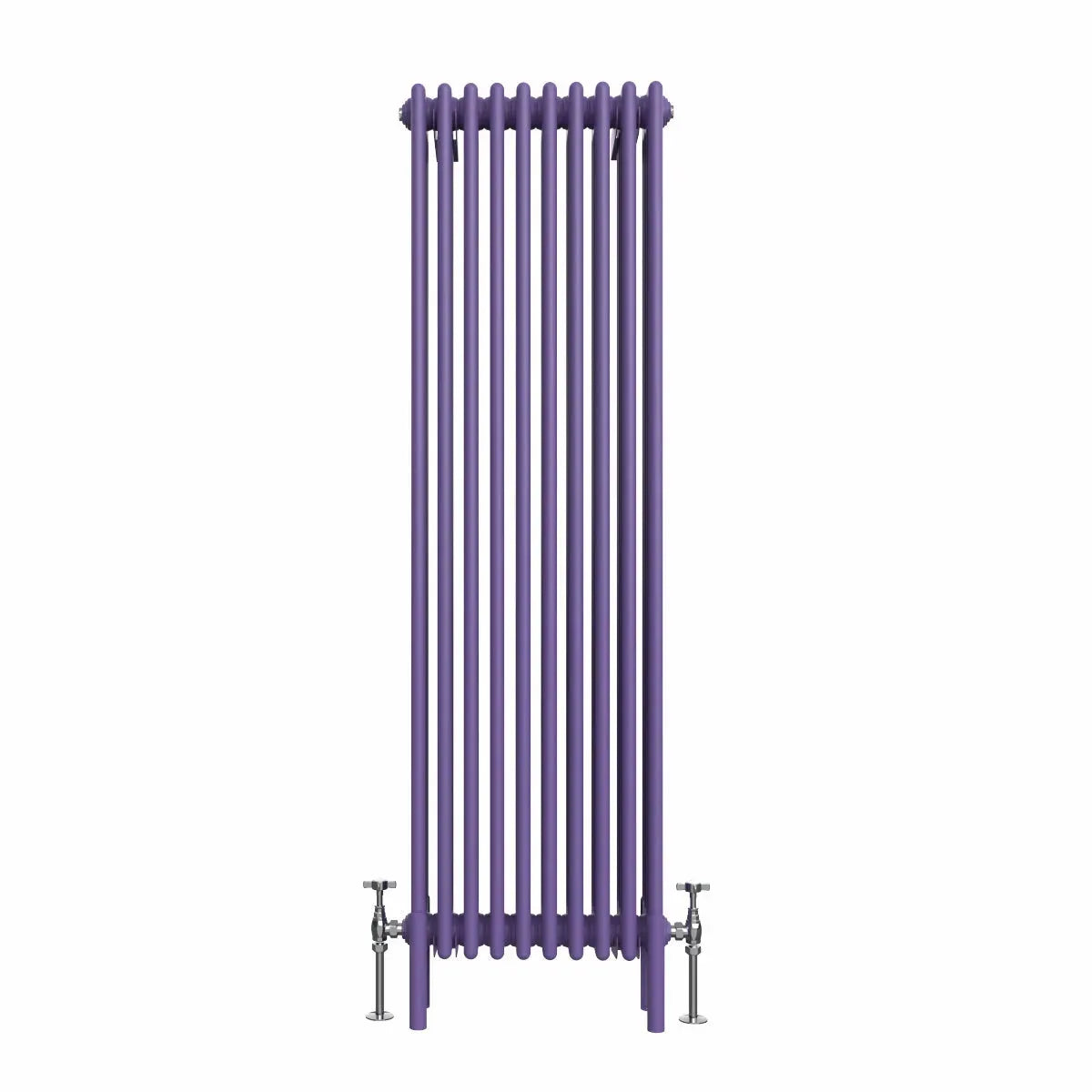 Ferentino - Traditional vertical column radiator blue lilac