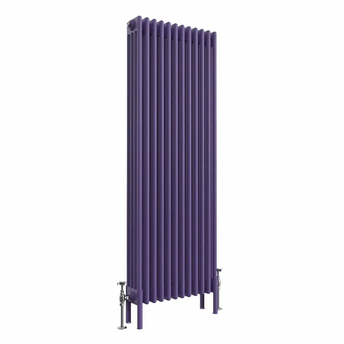 Ferentino - Traditional vertical column radiator blue lilac