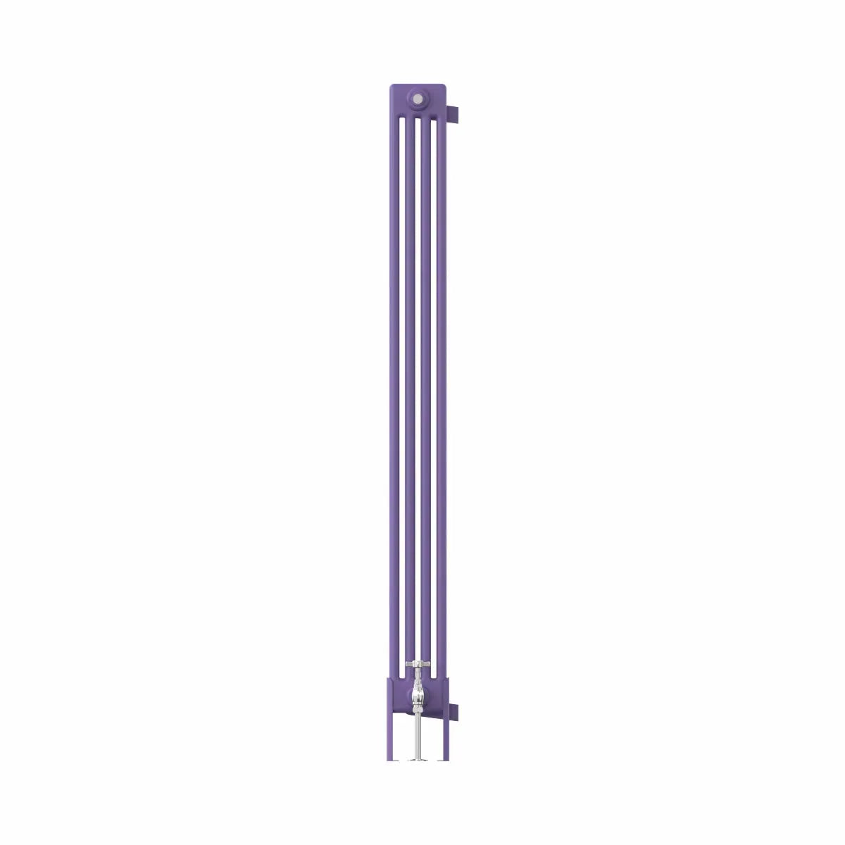 Ferentino - Traditional vertical column radiator blue lilac