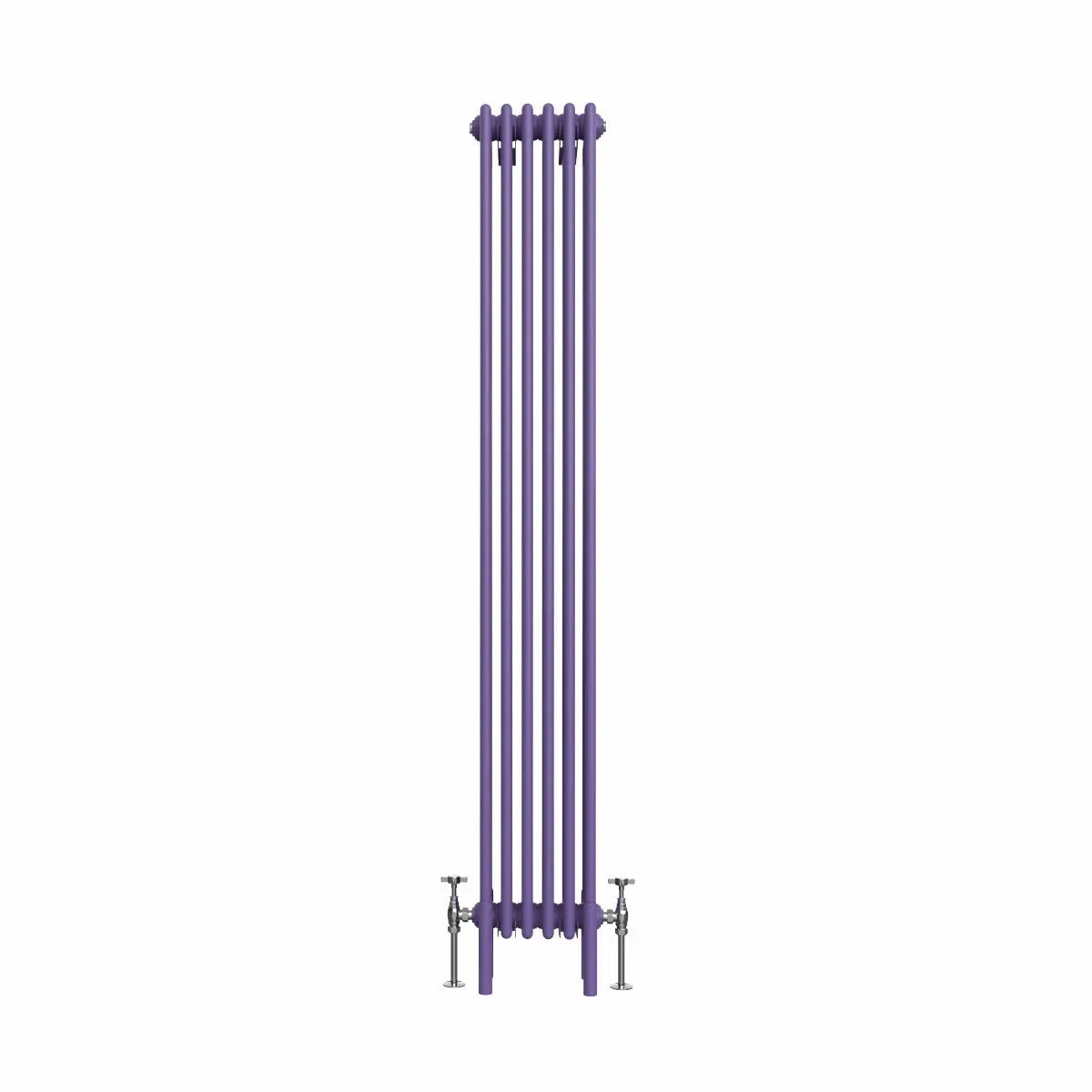 Ferentino - Traditional vertical column radiator blue lilac