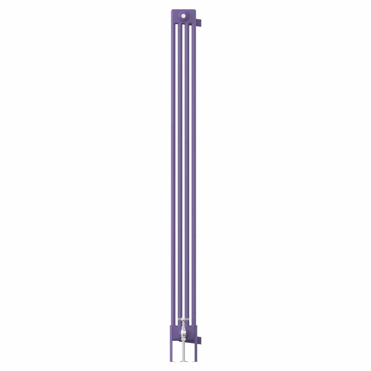 Ferentino - Traditional vertical column radiator blue lilac