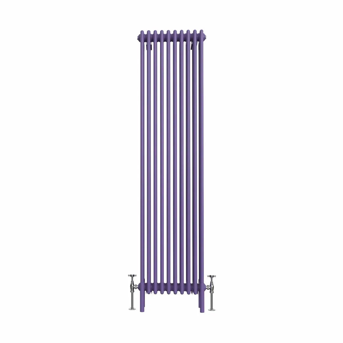 Ferentino - Traditional vertical column radiator blue lilac