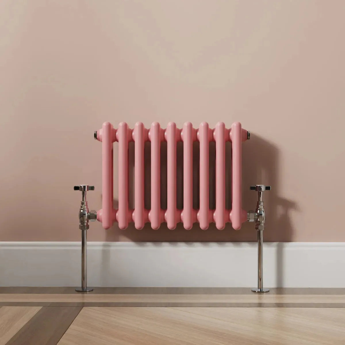 Ferentino - Traditional horizontal column radiator light pink