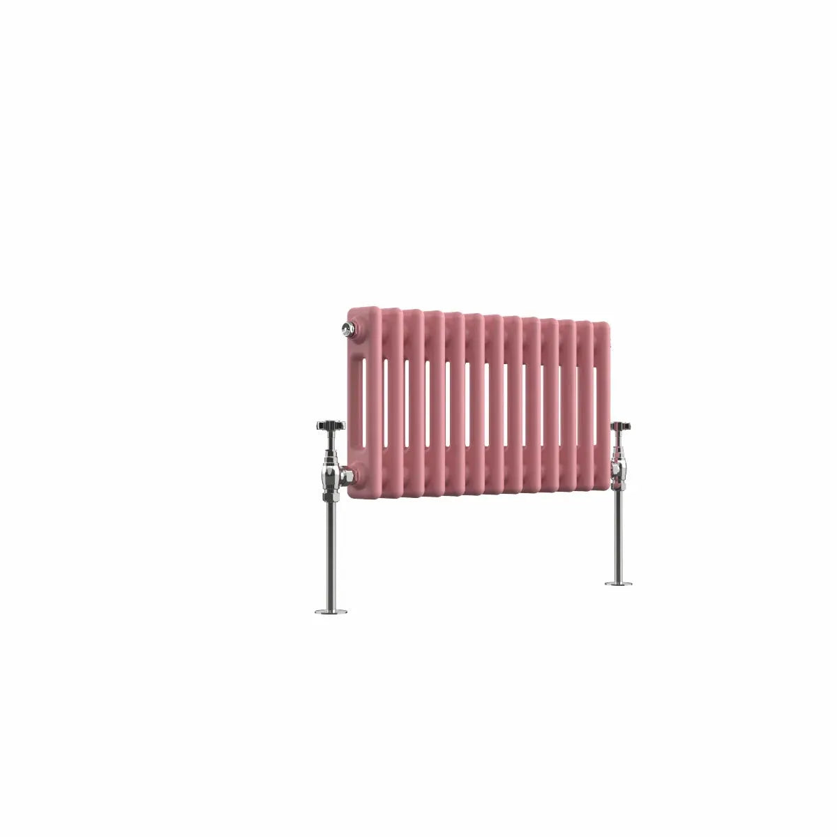 Ferentino - Traditional horizontal column radiator light pink