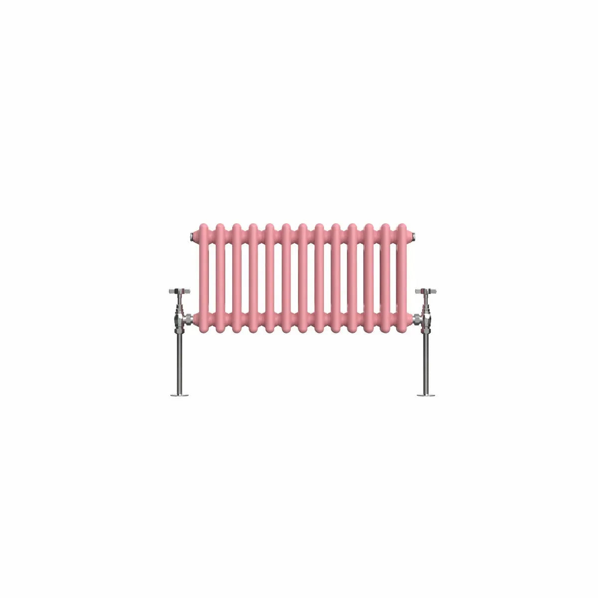 Ferentino - Traditional horizontal column radiator light pink