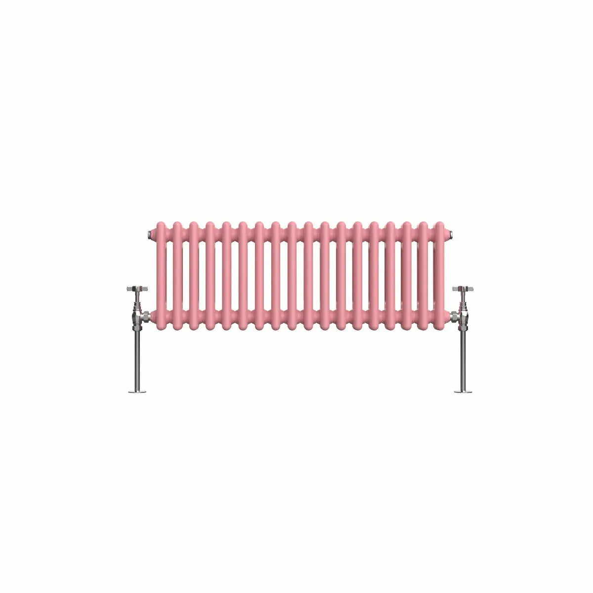 Ferentino - Traditional horizontal column radiator light pink