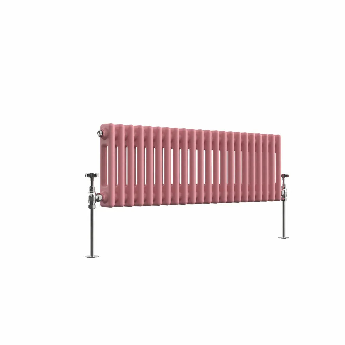 Ferentino - Traditional horizontal column radiator light pink